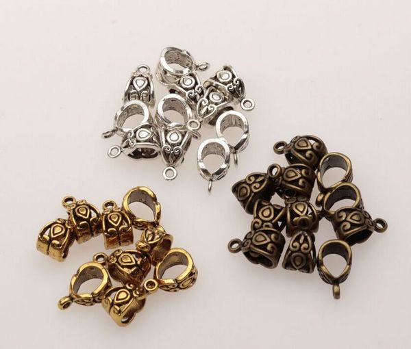 120 pcs beads espaçadores para jóias fazendo clipes de pingente conectores de travessinhos para colar de pulseira