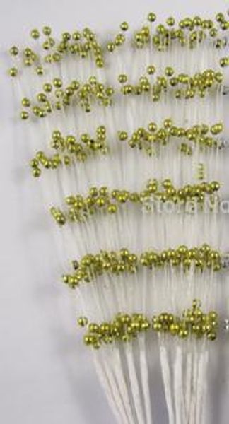 

wholesale-100pcs/lot spurting beads sticks pearl spray wedding bouquet stick pearl stem cakes ers diy 027009 (4