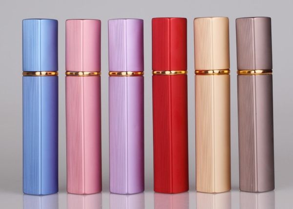 

empty glass perfume bottle travle refillable containers gift mini bottle spray perfume bottles atomizer sample bottles 6 colors