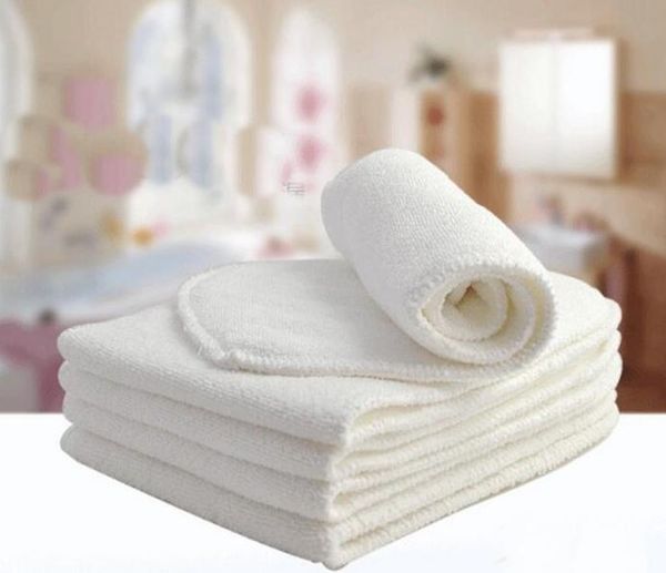 

400pcs baby 2 layers diaper nappy microfiber cotton diapers nappies washable breathable reusable no fluorescent agent infant 13*5inch ytnk02