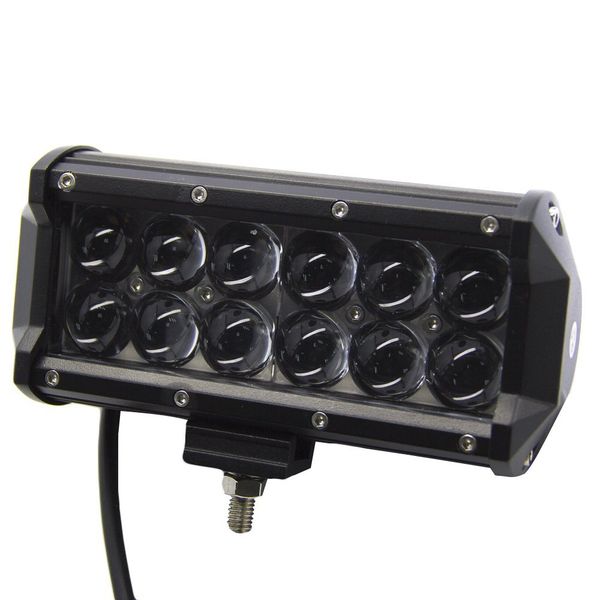 

7'' osram led bar 60w 7 inch led light bar truck suv jeep atv off road 4x4 12v 24v spot flood 12x5w osram led work light