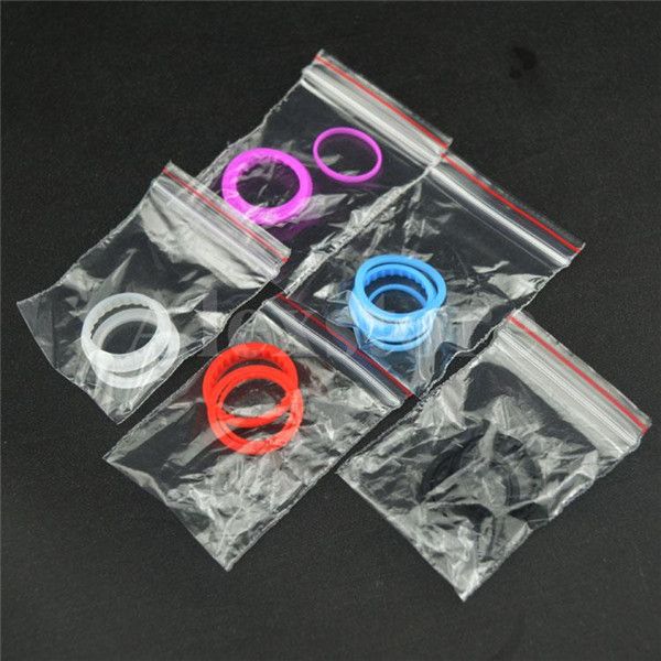 Silicone O anel colorido silicone Seal O-rings substituição Orings definido para Kangertech sub tanque mais mini subtanque nano clearomizer atomizador DHL