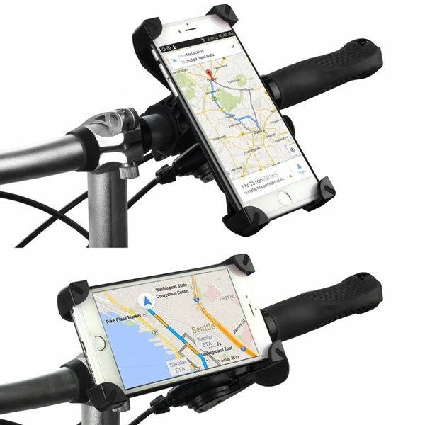 Anti-Slip Universal 360 Rotierenden Fahrrad Telefon Halter Lenker Clip Ständer Halterung Für Smart Mobile Mobiltelefon