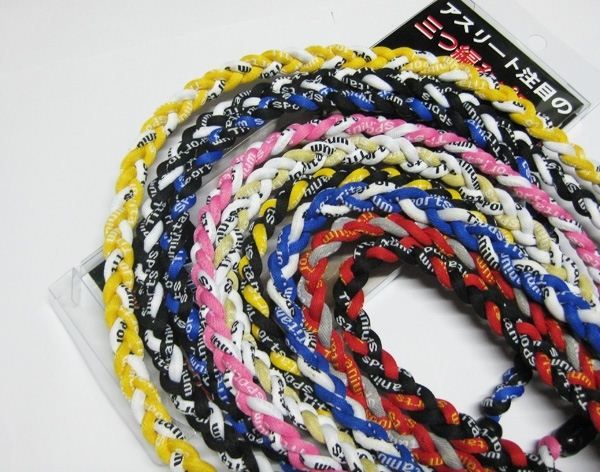 

3 ropes tornado germanium titanium healthy necklace sports x45 athletes braid fine fashion jewelry baseball christmas gift dhl, Silver