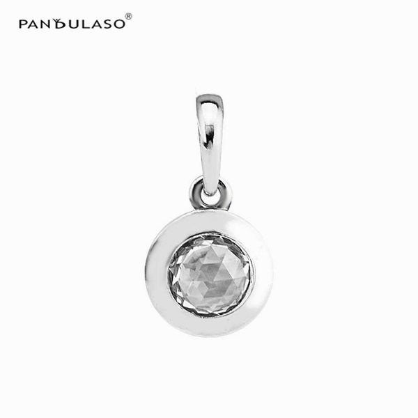 

original sterling silver jewelry radiant logo necklace pendant beads for woman diy fit pandora charms bracelets, Black