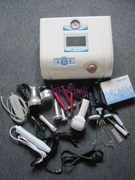 Diamante MicroderMabrasion Dermaabrasão De Pele Peeling Máquina Foton Facial Cavitação Ultrasonic Skin Scrubber RF Levantamento Cuidados com Pele T909