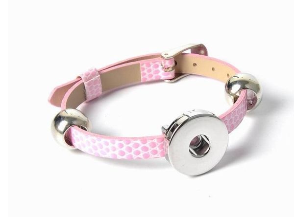 

2016 snap button bracelets design fashion noosa chunks leather bracelets fit noosa chunk diy rivca snaps jewelry, Golden;silver