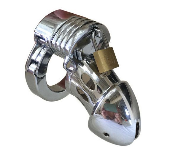 

new male chastity device adjustable cock cage metal chastity belt toys for men drop shipping