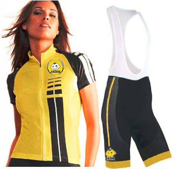 

wholesale-jiashuo cycling jersey 2015 women's sportswear cycling clothing/wear/bicycle jersey short sleeve+bib shorts gel pad, Black;red