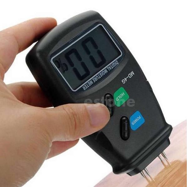 

wholesale-d19 2016 digital 4 pin lcd wood moisture humidity meter damp detector tester 5% - 40% ing