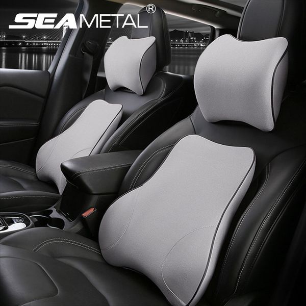 Car Neck Pillow Seat Back Support Cushion Memory Foam Seat Cover ... Car Neck Pillow Seat Back Support Cushion Memory Foam Seat Cover ...