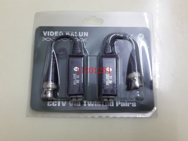 600 pçs / lote frete grátis vídeo trançado pares passiva vídeo balun utip transistor / conector cabo para cctv balun vídeo