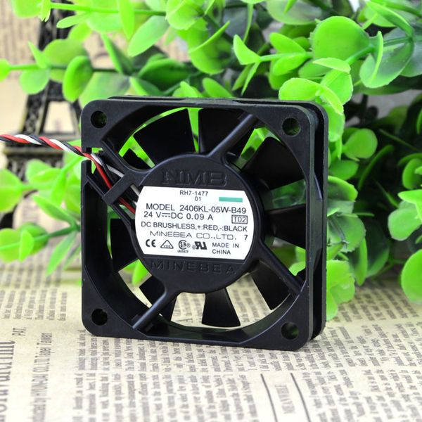 

nmb 2406kl-05w-b49 6015 60mm dc 24v 0.09a 6cm cm alarm inverter fan