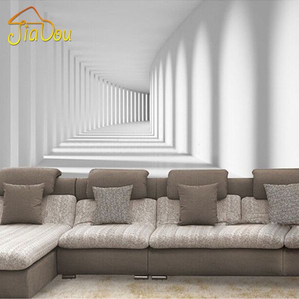 

wholesale- home improvement custom 3d p wallpaper modern abstract passway art mural living room sofa background wall papers home decor