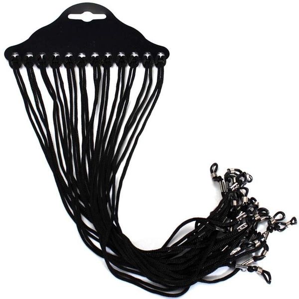 

wholesale-12pcs black eyeglass glasses sunglasses neck cord strap string lanyard holder adjustable drop shipping