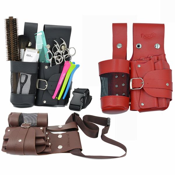 

wholesale- hair care styling tools waist pack hair scissors comb bag hairdressing tool hairpin bottle bag with removable belt