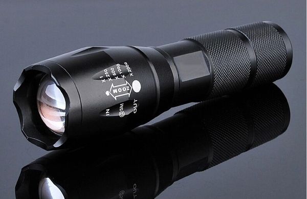 

e17 cree xml t6 led flashlight 2000 lumens tactical waterproof zoomable powerful lamp camping flashlights torch by 3xaaa or 18650 battery