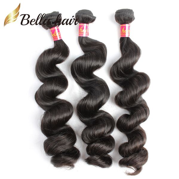 Lose Welle Menschliches Haar Bundles Unverarbeitete Peruanische Indische Malaysische Brasilianische Reine Haar Tressen Extensions 3 oder 4 teil/los Großhandel BellaHair