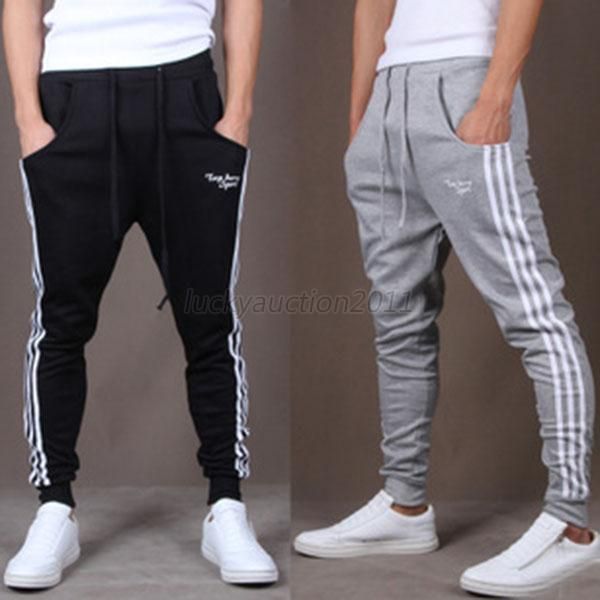 

wholesale-men casual jogger dance sportwear harem pants slacks trousers sweatpants, Black