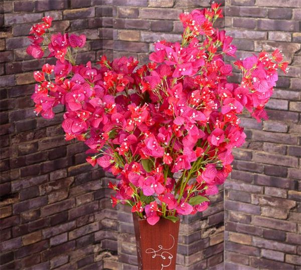 

silk bougainvillea 120cm/47.24" length artificial flowers bougainvilleas spectabilis willd wintersweet plum blossom for wedding flower