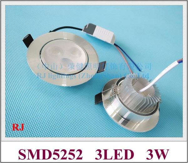 Recessed Install Led Ceiling Spot Light Down Lamp Downlight 3w New Design 2017 Smd5252 110lm W Ac85 265v Input Aluminum Led Downlights Price Led