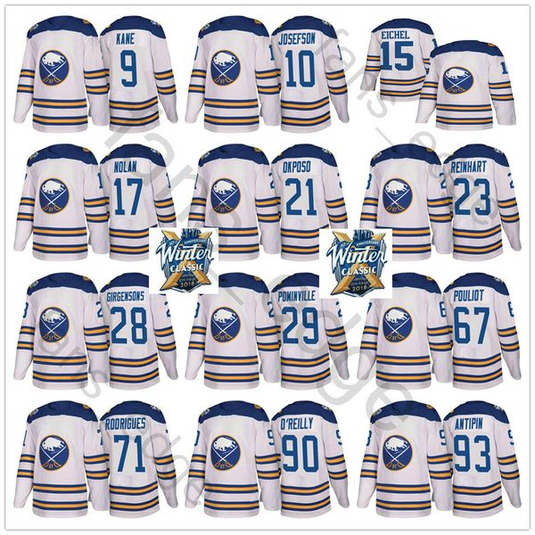 

2018 Winter Classic Buffalo Sabres 15 Jack Eichel 17 Nolan 22 Johan Larsson 26 Matt Moulson 28 Zemgus Girgensons 29 Jason Pominville Jersey