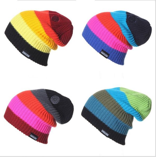 

wholesale-sn famous brand su men women sk skiing warm winter knitting skating skull cap hat beanies turtleneck ski cap snowboard, Blue;gray