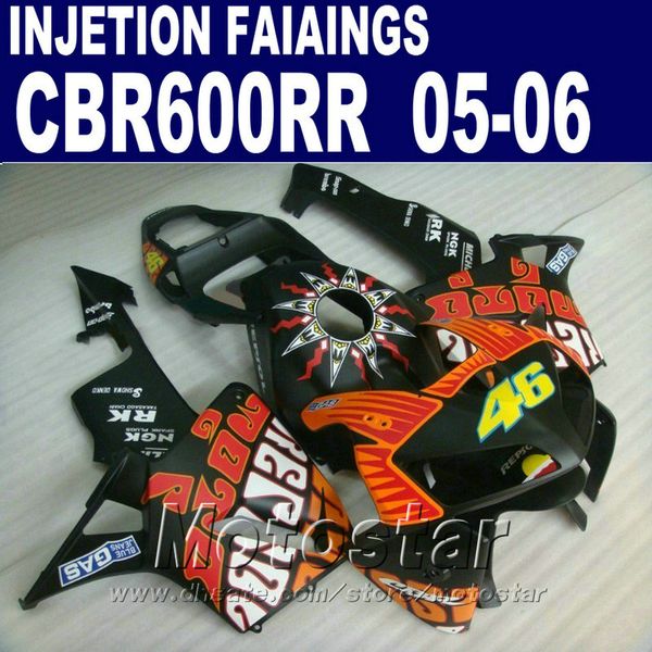 

black motobike fairings injection molding for honda cbr 600 rr fairing 2005 2006 cbr600rr 05 06 cbr 600rr fairings kit uc5x