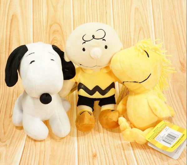 

New peanut comic movie charlie brown and noopy plu h toy doll little cute wood tock plu h tuffed doll for kid