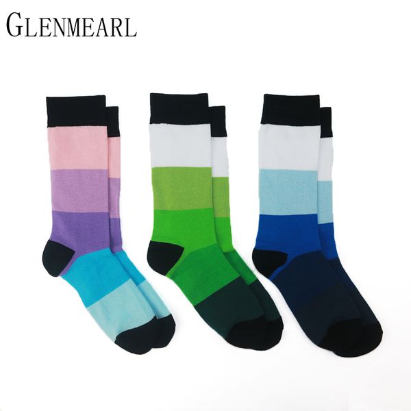 

wholesale- 5 pair/lot cotton men socks quality brand spring fall business compression coolmax funny striped colorful happy dress male socks, Black