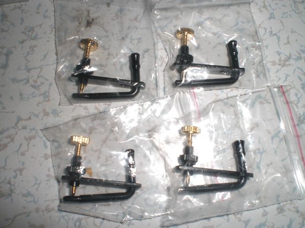 

100 pcs black & gold color violin fine tuner for 3/4 to 4/4 string adjuster
