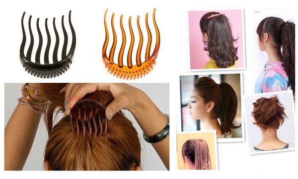 Wholesale Bump It Up Volume Inserts Hair Clip For Ponytail