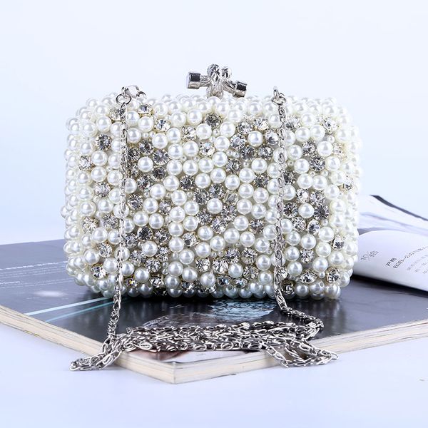 

factory/retaill/wholesale brand new handmade adorable beaded evening bag/clutch with satin for wedding/banquet/party/porm