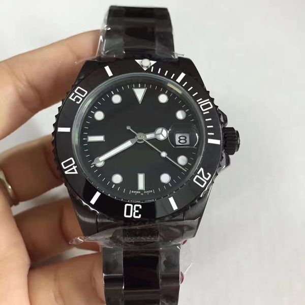 

New luxury brand de igner watch men daydate 41mm aaa apphire gla black automatic mechanic fa hion watch men watche calibre 116610