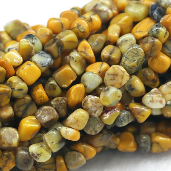 

discount wholesale natural yellow moss agate nugget loose beads form beads 3-12mm fit jewelry 16" 03903, Black