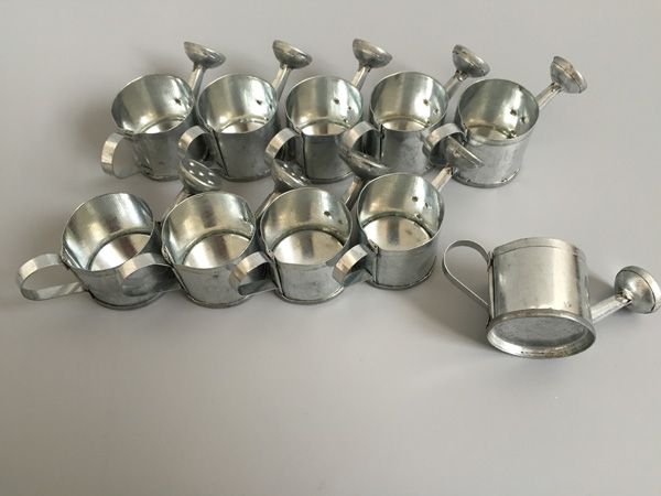 

galvanized watering cans for small plant decorative silvery toy watering cans wedding favor holders candy holders