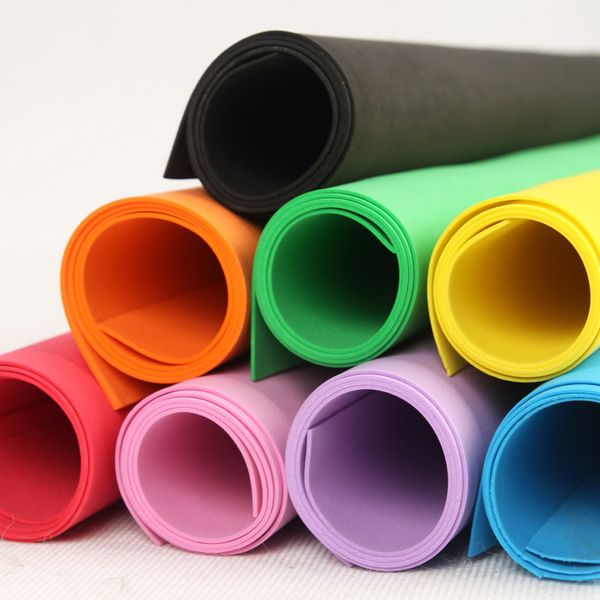 

wholesale-multicolour 60*60cm 2mm eva foam sheet, handmade sponge paper diy handcraft materials