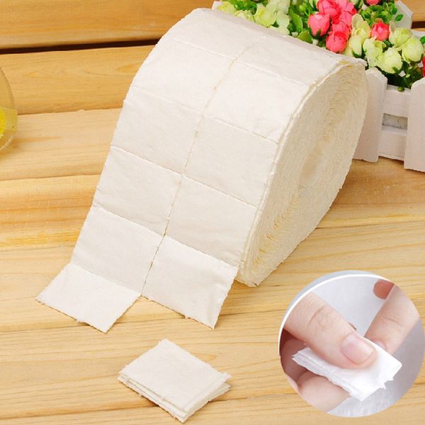

wholesale-500pcs/roll cotton wipes pads paper nail art soak off gel wraps gel polish remover cleaner tool