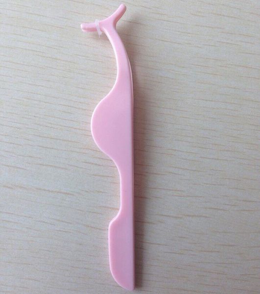 

wholesale-practical plastic false eyelashes extension applicator remover clip tweezer nipper makeup tool pink purple mu-15216