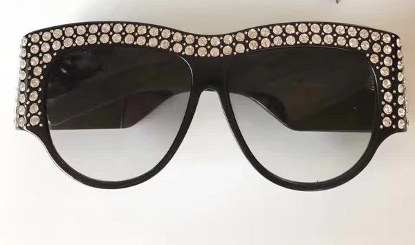 

package glasses fashion square acetate 0144 sun 2017 women with oversized sunglasses crystal sunglasses for new for summer napjv, Slivery;brown