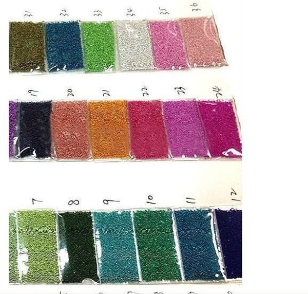 

wholesale-36colors/lot beauty and health beads caviar nails art decoration rhinestones, Silver;gold