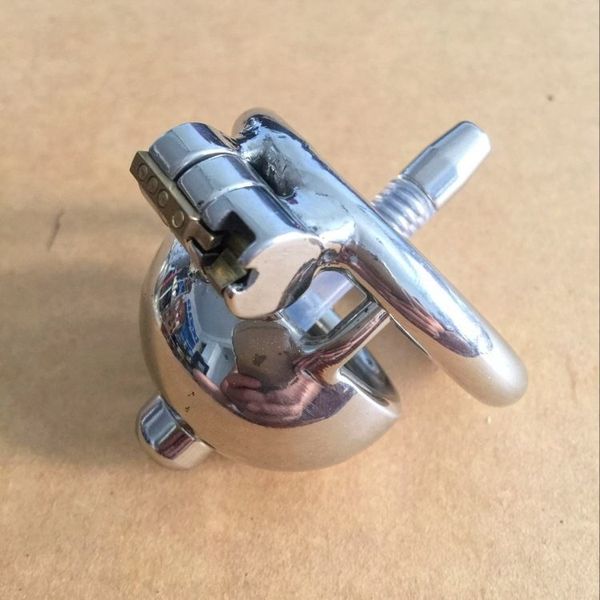 Dispositivos de castidade Monalisa sexy Frete grátis o homem de castidade de aço inoxidável super pequeno masculino com tubo macio BDSM Toys #R47