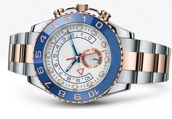 

Luxury Men Sport Wristwatch Sapphire 116688 Blue Ceramic Bezel Rose Golden Perpetual Automatic Movement 2 Tone Mens Stainless Steel Watches