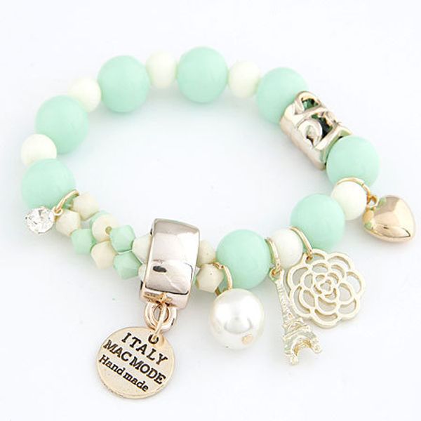 

Оберните браслет для женщин розы Эйфелева сердца ювелирные изделия 2015 Pulseira Femininas