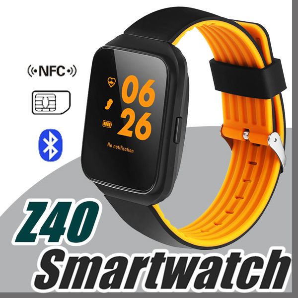 

Torntisc Z40 Bluetooth Смарт Часы Монитор артериального давления Сердечный ритм Smartwatch мужч
