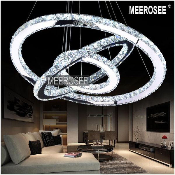 

diamond ring led crystal chandelier light modern led lighting circles lamp 100% guarantee fast shipping