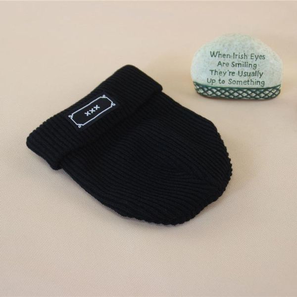 

wholesale-2015 winter korea letters beanies skullies knitted new hat wool gorros warm & hats winter for men gorro beanie xxx bonnet cap vhst, White;black