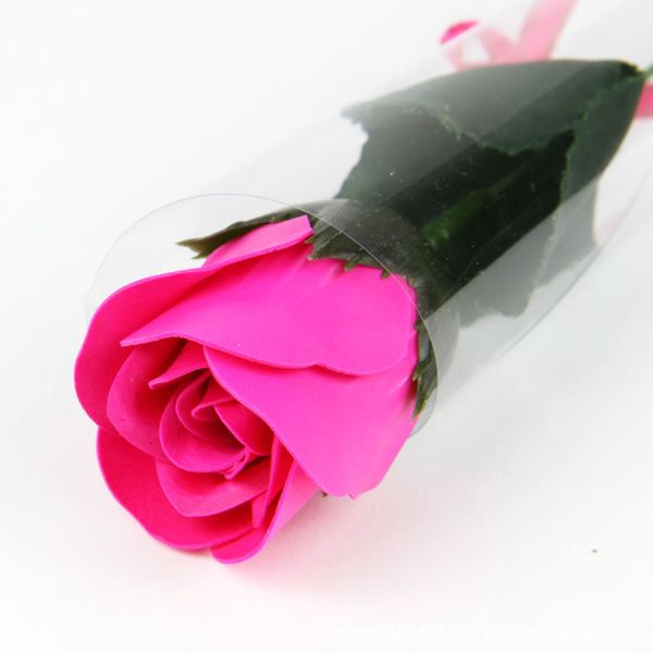 Acheter Vente Chaude Rouge Fushia Bleu Couleur Rose Fleur Savon Cadeaux De Fête Des Mères Cadeau De Mariage Pour Amis Fournitures De Vacances