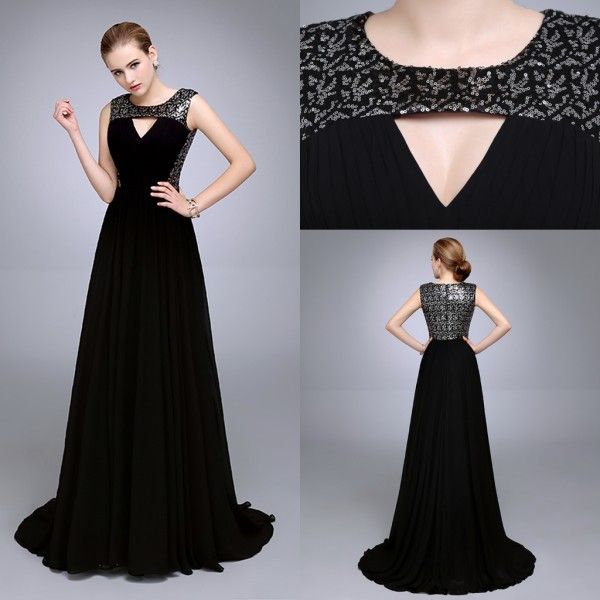 black military ball dress