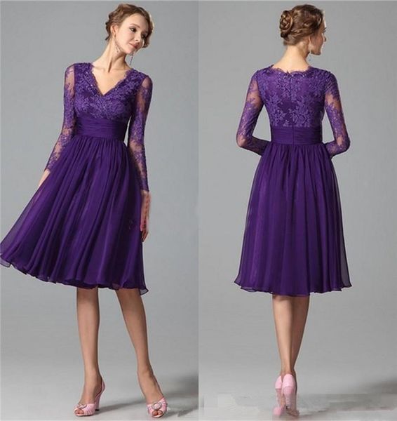 abiti da cerimonia in chiffon corti